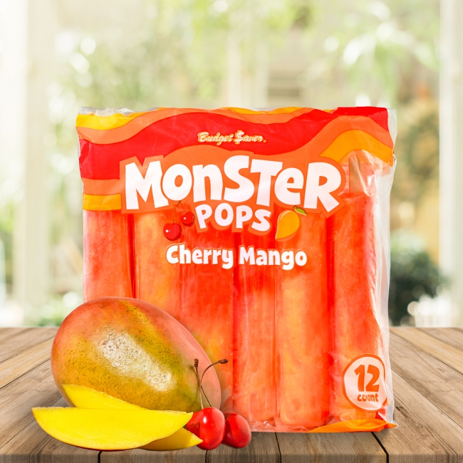 Cherry Mango Monster Pops