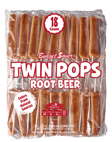 Root Beer Twin Pops