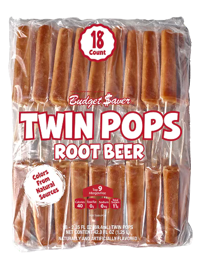 Root Beer Twin Pops